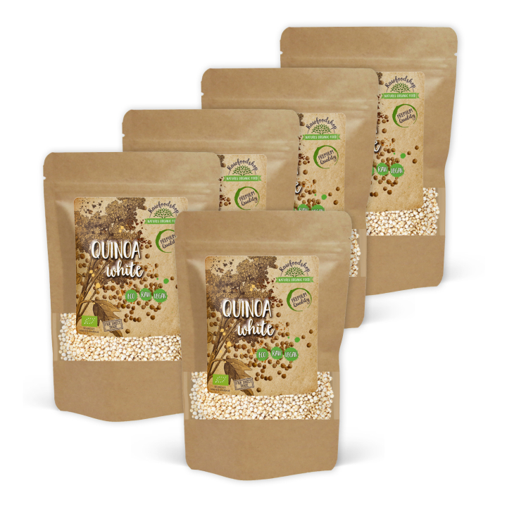 Quinoa Hvid ØKO 1kg x 5 pakker i gruppen Råvarer & Drikke / Helsekost / Frø hos Rawfoodshop Scandinavia AB (101791-SET5)