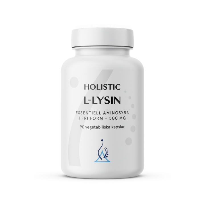 Holistic L-Lysin 500mg 90 kapsler i gruppen Helse / Kosttilskud / Andre kosttilskud hos Rawfoodshop Scandinavia AB (10681)