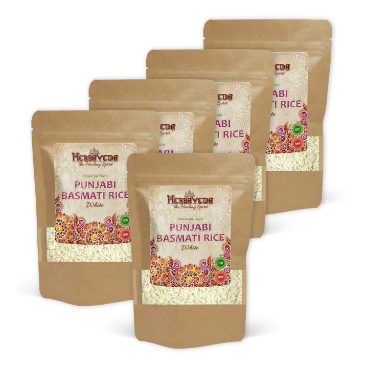 Basmatiris Punjabi Hvide ØKO 1kg x 5 pakker i gruppen Råvarer & Drikke / Spisekammer / Ris & Korn hos Rawfoodshop Scandinavia AB (1160201-SET5)