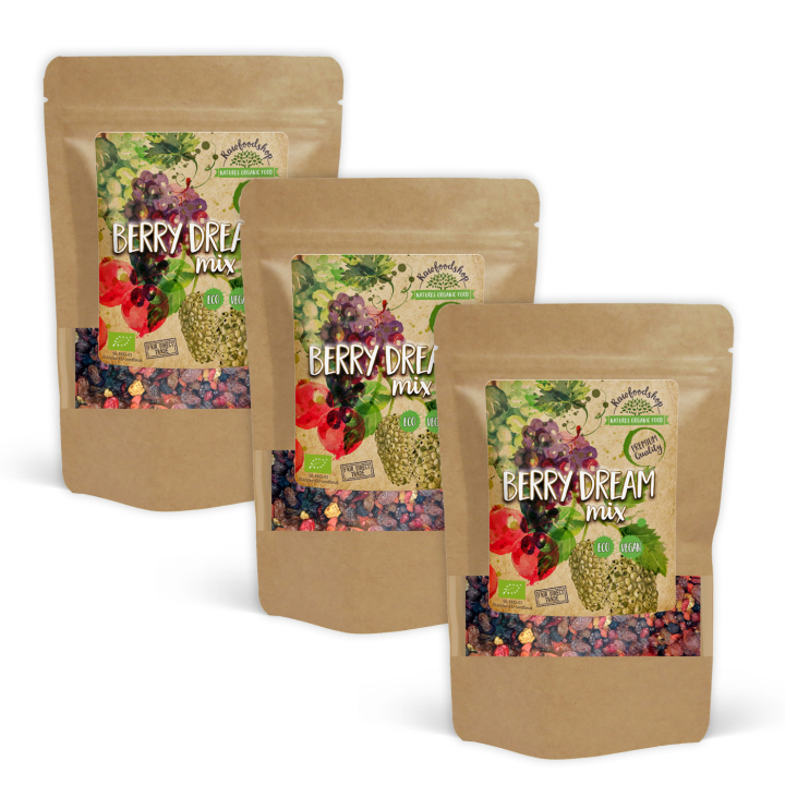 Berry Dream Mix ØKO 1kg x 3 pakker i gruppen Råvarer & Drikke / Frugt & Frugtpulver / Anden frugt og bær hos Rawfoodshop Scandinavia AB (214131-SET3)