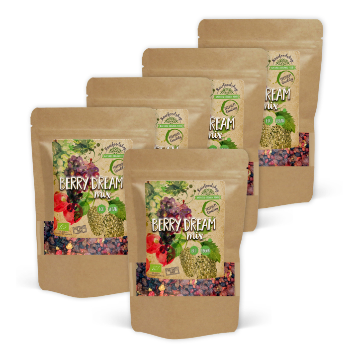 Berry Dream Mix ØKO 1kg x 5 pakker i gruppen Råvarer & Drikke / Frugt & Frugtpulver / Anden frugt og bær hos Rawfoodshop Scandinavia AB (214131-SET5)