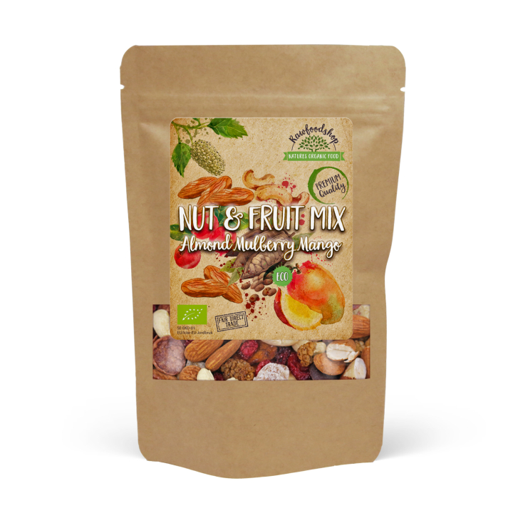 Nødde- & Frugtmix Mandel Morbær Mango ØKO 200g i gruppen Råvarer & Drikke / Slik & Chokolade / Snacks hos Rawfoodshop Scandinavia AB (214162)