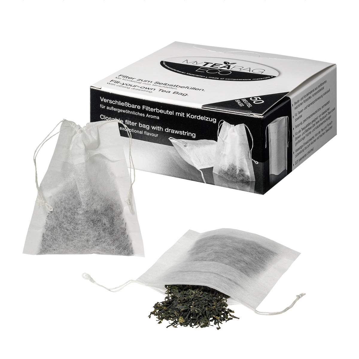 My Tea Bag Eco Filter for self-filling 50 stk. i gruppen Råvarer & Drikke / Drikkevarer / Te hos Rawfoodshop Scandinavia AB (41149)