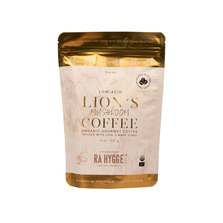 Lions Mane Brygkaffe Focus ØKO 227g i gruppen Råvarer & Drikke / Drikkevarer / Kaffe hos Rawfoodshop Scandinavia AB (4227)