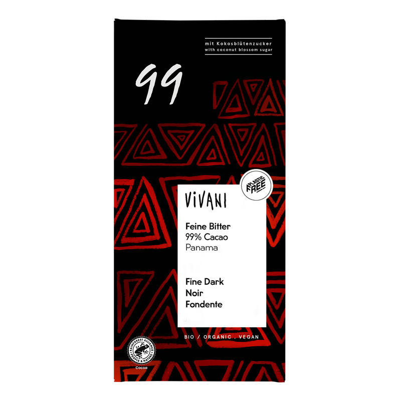 Vivani 99% ØKO 80g i gruppen Råvarer & Drikke / Slik & Chokolade / Chokolade og Bars hos Rawfoodshop Scandinavia AB (4407)