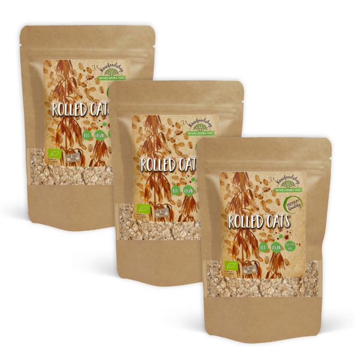 Havregryn Glutenfri ØKO 1kg x 3 pakker i gruppen Råvarer & Drikke / Bagning / Gryn & Flager hos Rawfoodshop Scandinavia AB (AB0061-SET3)