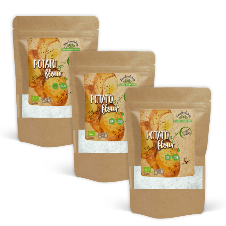 Kartoffelmel ØKO 1kg x 3 pakker i gruppen Råvarer & Drikke / Bagning / Mel hos Rawfoodshop Scandinavia AB (AB0161-SET3)