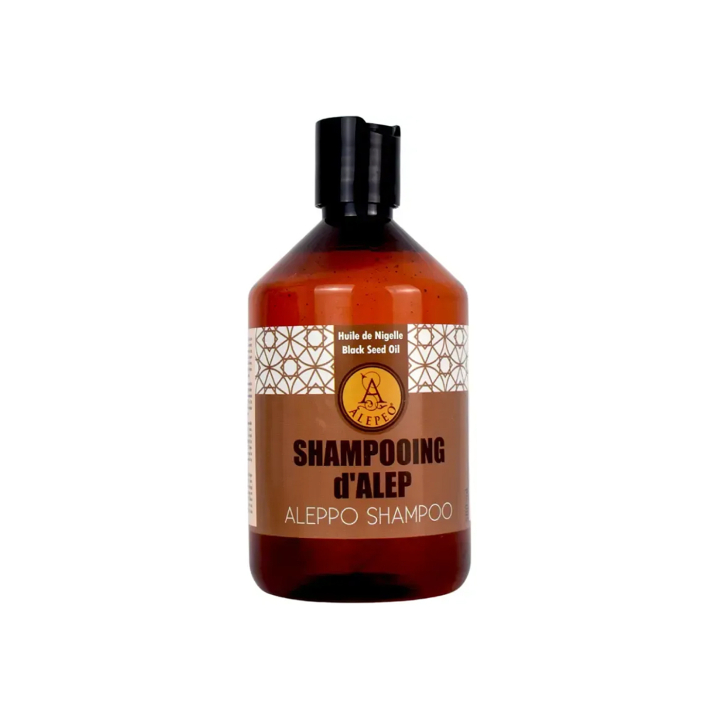 Aleppo Shampoo Sort kommenolie 500ml i gruppen Hud & Krop / Hår / Shampoo & Balsam hos Rawfoodshop Scandinavia AB (BN1337)