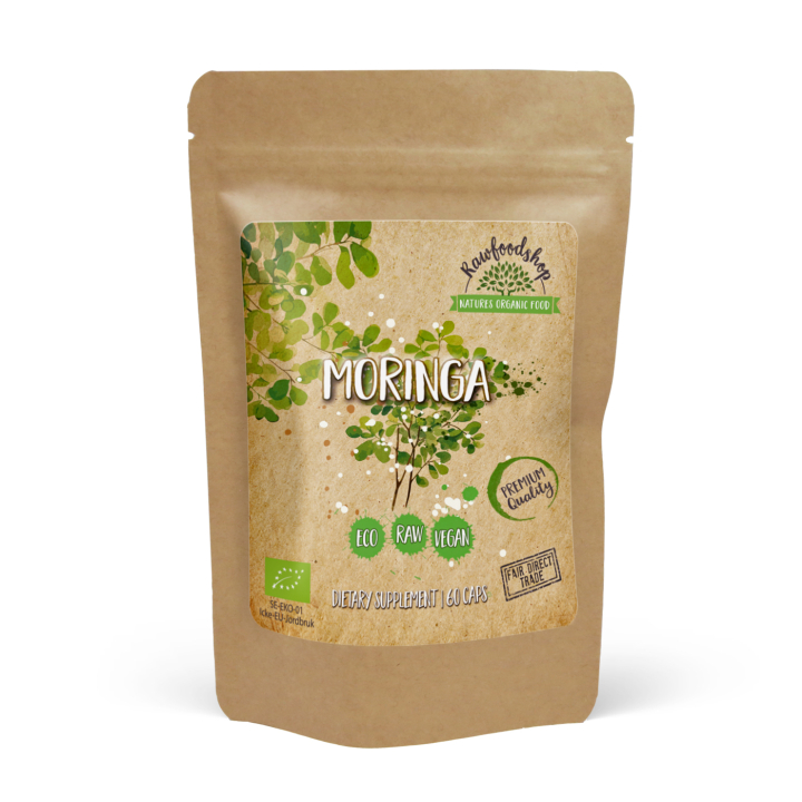 Moringa ØKO 500mg 60 kapsler i gruppen Kosttilskud / Urter & Planter / Urter hos Rawfoodshop Scandinavia AB (CAPMOR60)