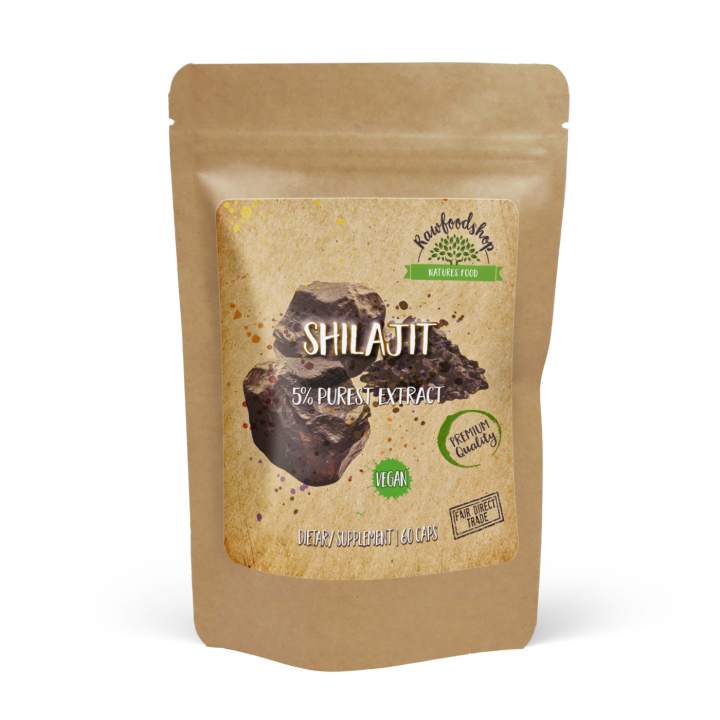 Shilajit Extract 500mg 60 kapsler i gruppen Kosttilskud / Mineraler / Andre mineraler hos Rawfoodshop Scandinavia AB (CAPSHI60)