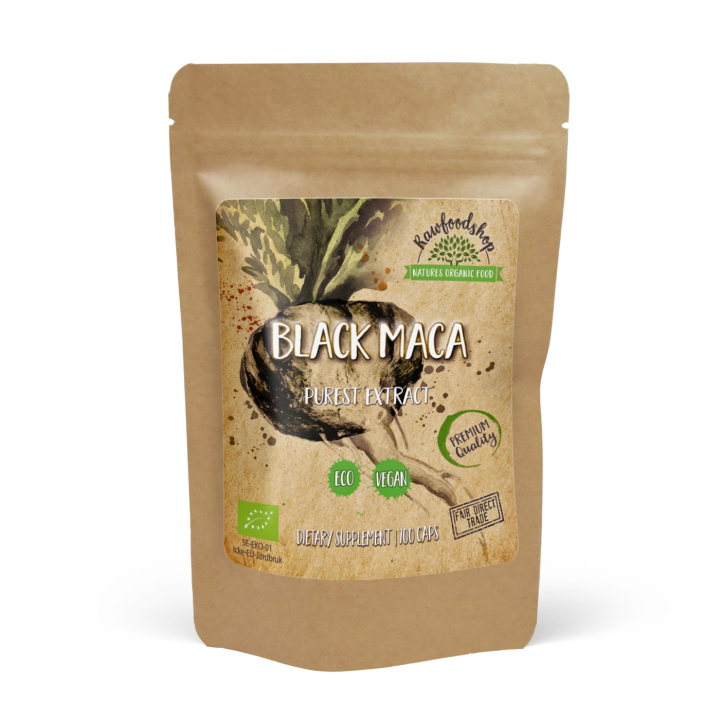 Black Maca ØKO 500mg 100 kapsler i gruppen Kosttilskud / Urter & Planter / Maca & Ginseng hos Rawfoodshop Scandinavia AB (CAPSMA100)