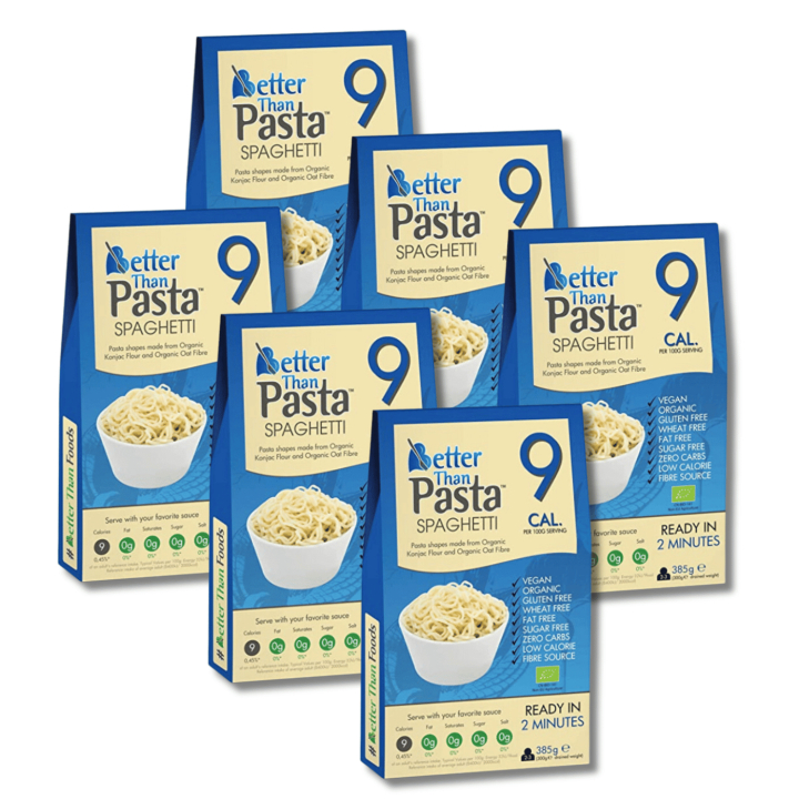 Better Than Spaghetti ØKO 385g x 6 pakker i gruppen Råvarer & Drikke / Spisekammer / Pasta & Nudler hos Rawfoodshop Scandinavia AB (CNUD002-SET6)