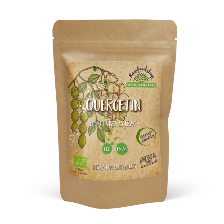 Quercetin 500mg 60 kapsler i gruppen Kosttilskud / Urter & Planter / Urter hos Rawfoodshop Scandinavia AB (CUQUER60CAP)