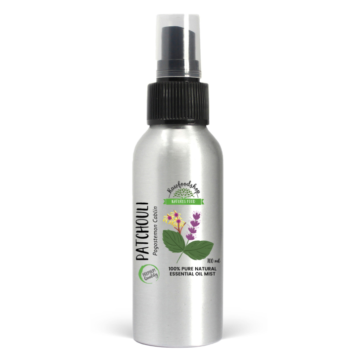 Patchouli Rumspray 100ml i gruppen Hjem & Sjæl / Rent hjem / Room Spray hos Rawfoodshop Scandinavia AB (EOMUL-01)