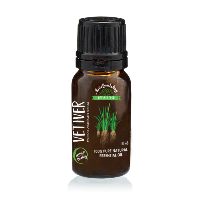 Vetiver Æterisk Olie 10ml i gruppen Hud & Krop / Naturlig DIY / Æteriske olier hos Rawfoodshop Scandinavia AB (EOUL-54)