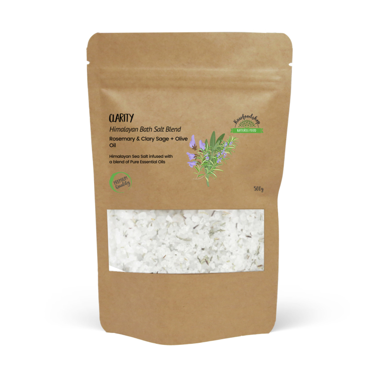 Badesalt Himalaya Clarity 500g i gruppen Hud & Krop / Færdigvarer / Hudpleje hos Rawfoodshop Scandinavia AB (HBATHSUL02)