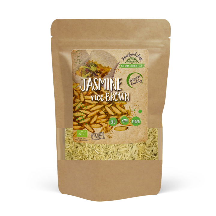 Jasminris Brunt Råris ØKO 1kg i gruppen Råvarer & Drikke / Spisekammer / Ris & Korn hos Rawfoodshop Scandinavia AB (JRB501)