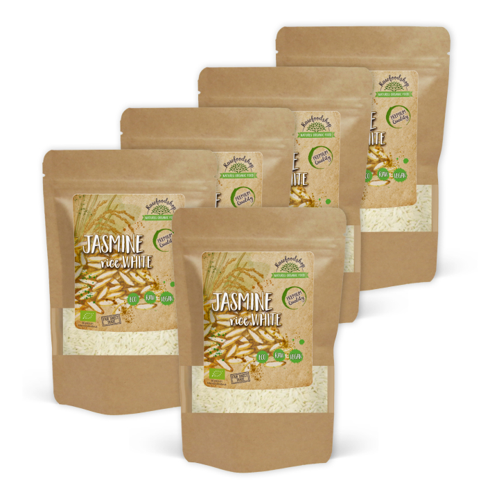 Jasminris Hvide ØKO 1kg x 5 pakker i gruppen Råvarer & Drikke / Spisekammer / Ris & Korn hos Rawfoodshop Scandinavia AB (JRV501-SET5)