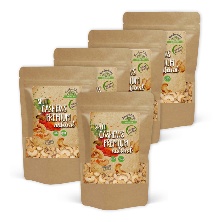 Cashewnødder Delte Premium RAW 1kg x 5 pakker i gruppen Råvarer & Drikke / Nødder / Cashewnødder hos Rawfoodshop Scandinavia AB (K171911-SET5)