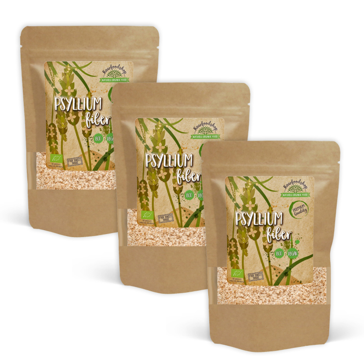 Psyllium Frøskaller ØKO 500g x 3 pakker i gruppen Råvarer & Drikke / Bagning / Flere bageingredienser hos Rawfoodshop Scandinavia AB (LBAK250056E1-SET3)