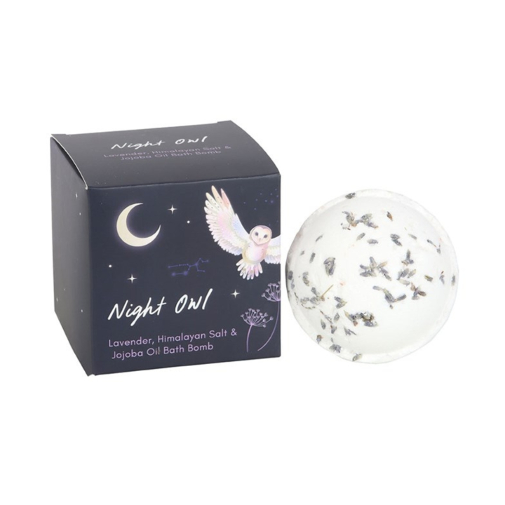 Badebombe Night Owl Lavendel Himalayasalt & Jojoba i gruppen Hud & Krop / Bad & Spa / Badebomber hos Rawfoodshop Scandinavia AB (MF-09225)