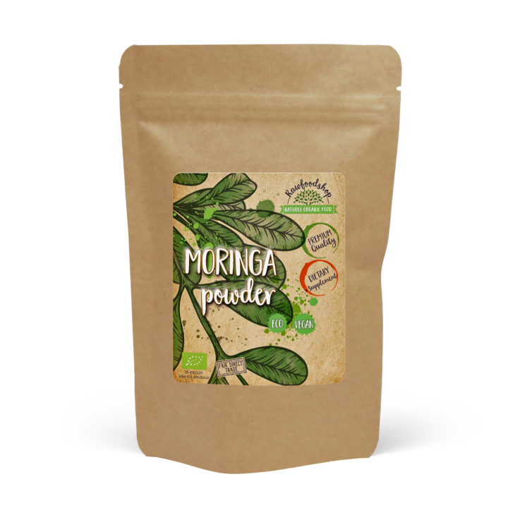 Moringa Pulver ØKO 125g i gruppen Helse / Kosttilskud / Urter hos Rawfoodshop Scandinavia AB (RAW00120013)