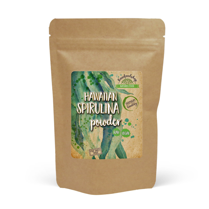 Spirulina Hawaiian 125g i gruppen Råvarer & Drikke / Helsekost / Spirulinapulver hos Rawfoodshop Scandinavia AB (RAW00120015)