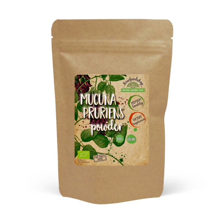 Mucuna Pruriens Pulver ØKO 125g i gruppen Kosttilskud / Urter & Planter / Urter hos Rawfoodshop Scandinavia AB (RAW00206)