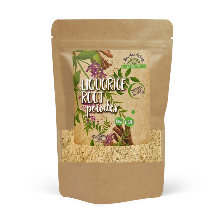 Lakridsrodspulver 125g i gruppen Råvarer & Drikke / Bagning / Flere bageingredienser hos Rawfoodshop Scandinavia AB (RAW9196)