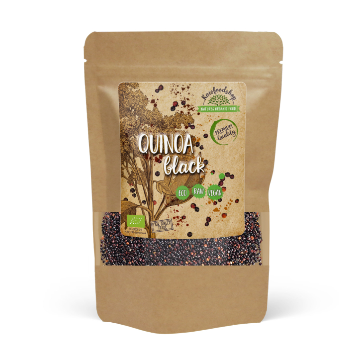 Quinoa Sort ØKO 1kg i gruppen Råvarer & Drikke / Helsekost / Frø hos Rawfoodshop Scandinavia AB (RAW98651)