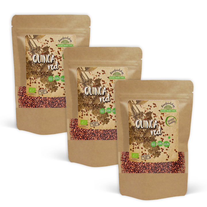 Quinoa Rød ØKO 1kg x 3 pakker i gruppen Råvarer & Drikke / Helsekost / Frø hos Rawfoodshop Scandinavia AB (RAW98787981-SET3)