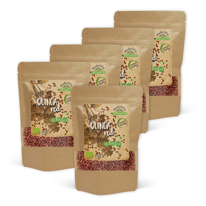 Quinoa Rød ØKO 1kg x 5 pakker i gruppen Råvarer & Drikke / Helsekost / Frø hos Rawfoodshop Scandinavia AB (RAW98787981-SET5)