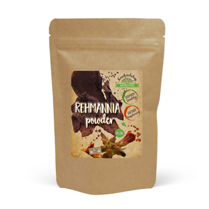 Rehmannia Pulver 125g i gruppen Helse / Urter, alger & svampe / Urter hos Rawfoodshop Scandinavia AB (RAWORT002)