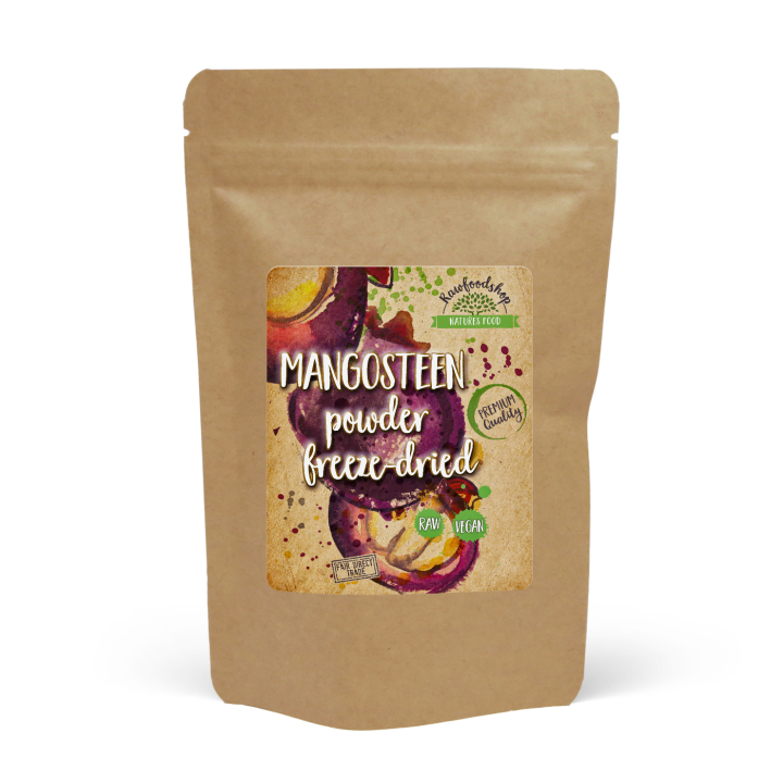 Mangostanpulver Frysetørret 125g i gruppen Råvarer & Drikke / Frugt & Frugtpulver / Alle frugter og bær hos Rawfoodshop Scandinavia AB (RAWPFRUP003VILD)