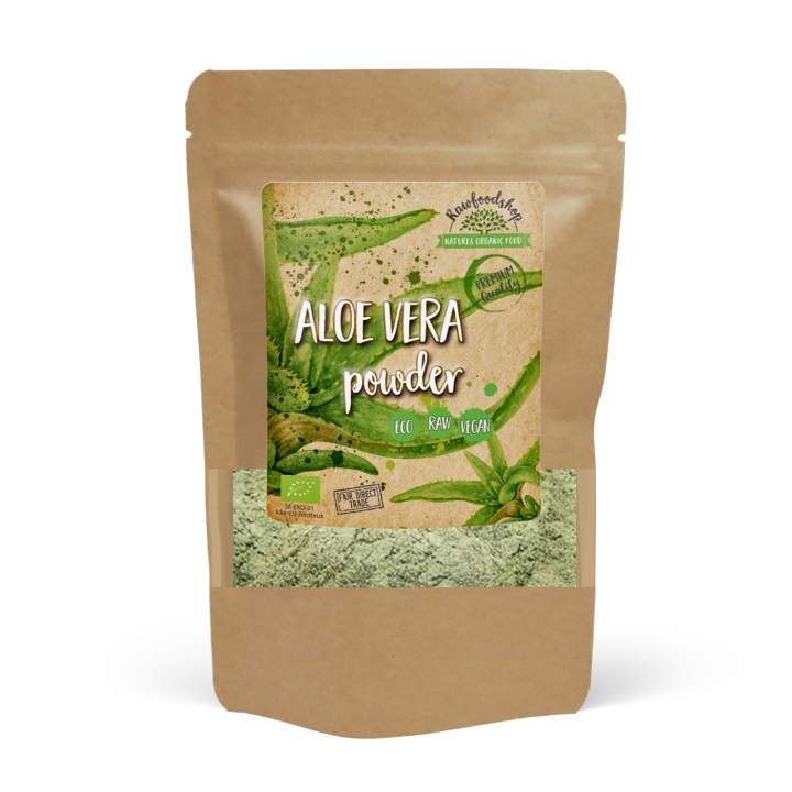 Aloe Vera ØKO 100g i gruppen Råvarer & Drikke / Helsekost / Grønne Pulvere hos Rawfoodshop Scandinavia AB (RAWPUL0033)