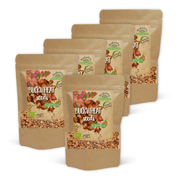 Boghvede ØKO 1kg x 5 pakker i gruppen OUTLET 20-80% / Helsekost 30-50% / Helsokost 50% hos Rawfoodshop Scandinavia AB (RBON500048E1-SET5)