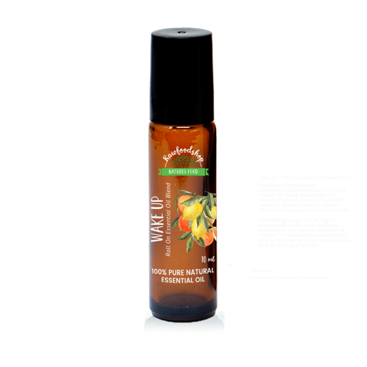 Wake Up Essential Oil Blend Roll On 10ml i gruppen Hud & Krop / Krop / Roll on hos Rawfoodshop Scandinavia AB (REBIUL-06)