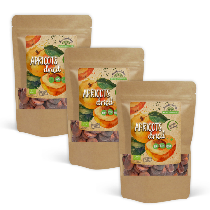 Abrikoser ØKO 1kg x 3 pakker i gruppen Råvarer & Drikke / Frugt & Frugtpulver / Abrikos hos Rawfoodshop Scandinavia AB (RFRU500350E1-SET3)