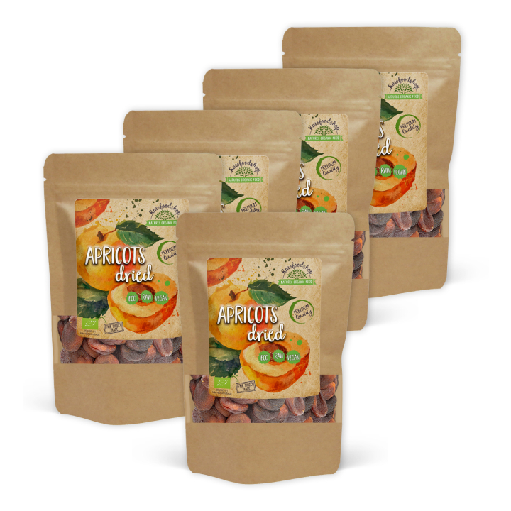 Abrikoser ØKO 1kg x 5 pakker i gruppen Råvarer & Drikke / Frugt & Frugtpulver / Abrikos hos Rawfoodshop Scandinavia AB (RFRU500350E1-SET5)