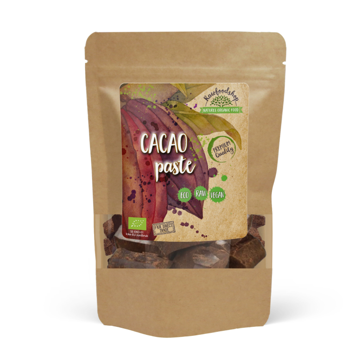 Kakaomasse Raw 100% ØKO 500g i gruppen Råvarer & Drikke / Bagning / Kakaoprodukter hos Rawfoodshop Scandinavia AB (RKAK500313E)