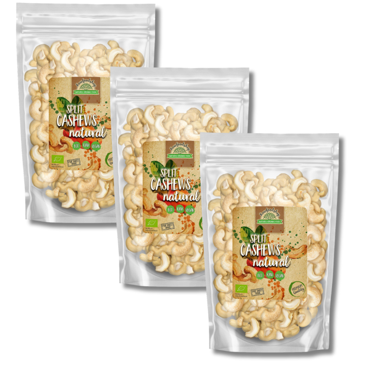 Cashewnødder Delte RAW ØKO 1kg x 3 pakker i gruppen Råvarer & Drikke / Nødder / Cashewnødder hos Rawfoodshop Scandinavia AB (RNOT1000327E-SET3)