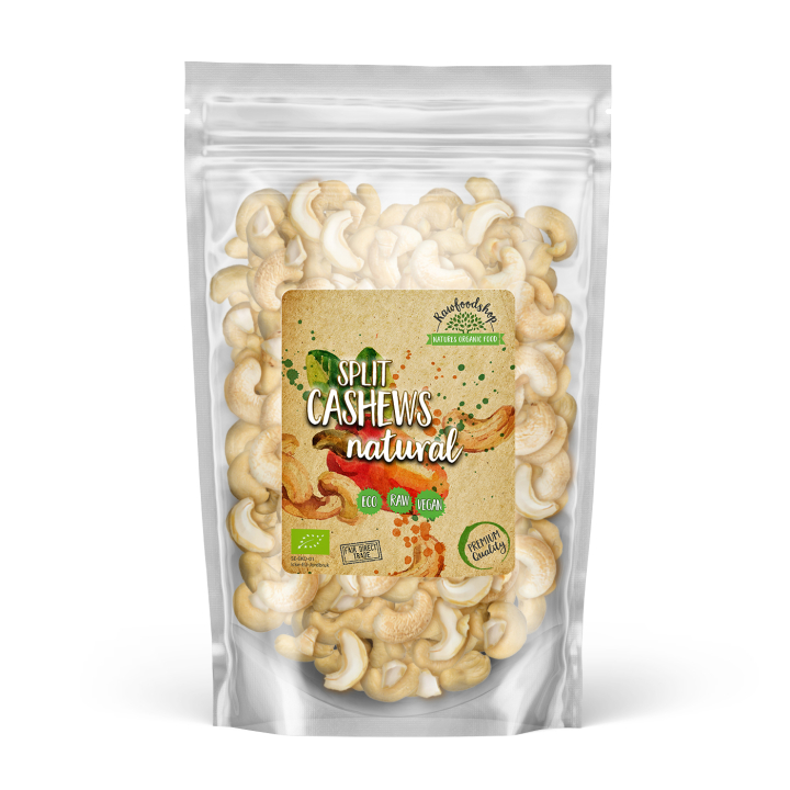 Cashewnødder Delte RAW ØKO 1kg i gruppen Råvarer & Drikke / Nødder / Cashewnødder hos Rawfoodshop Scandinavia AB (RNOT1000327E)