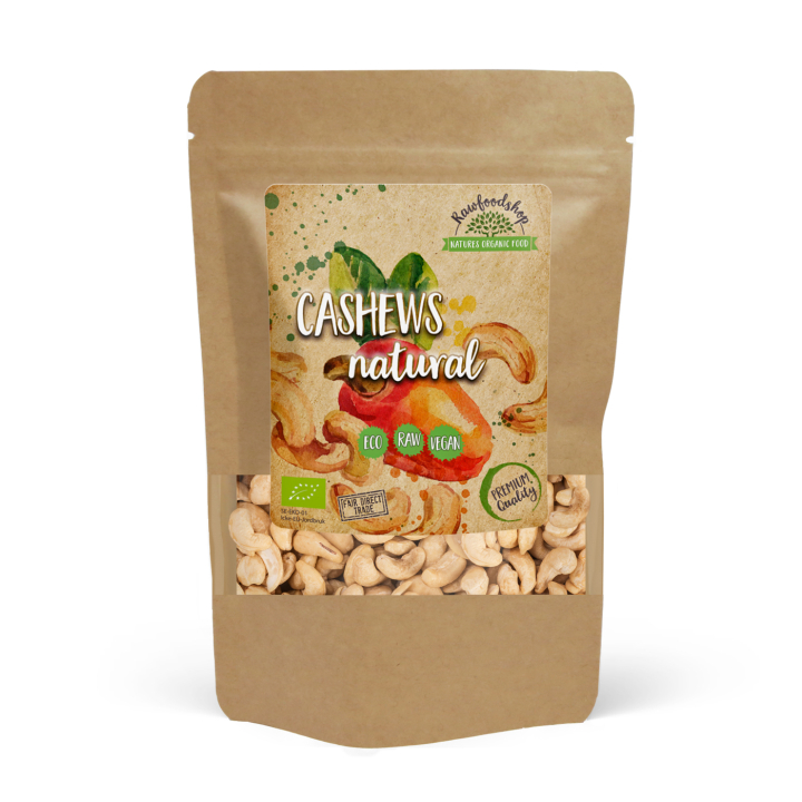 Cashewnødder Premium RAW ØKO 500g i gruppen Råvarer & Drikke / Nødder / Cashewnødder hos Rawfoodshop Scandinavia AB (RNOT5002059E)