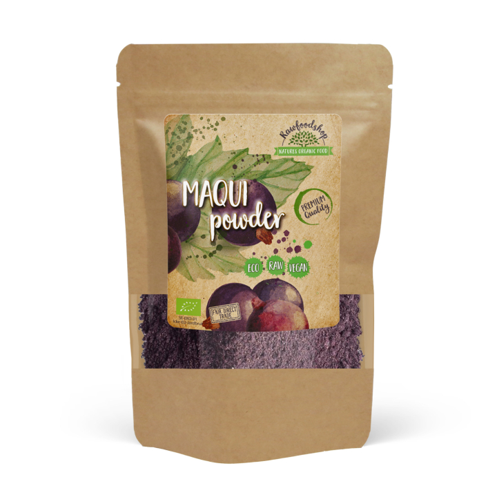 Maqui Pulver ØKO 125g i gruppen Råvarer & Drikke / Frugt & Frugtpulver / Frugtpulver hos Rawfoodshop Scandinavia AB (RPUL100253E)