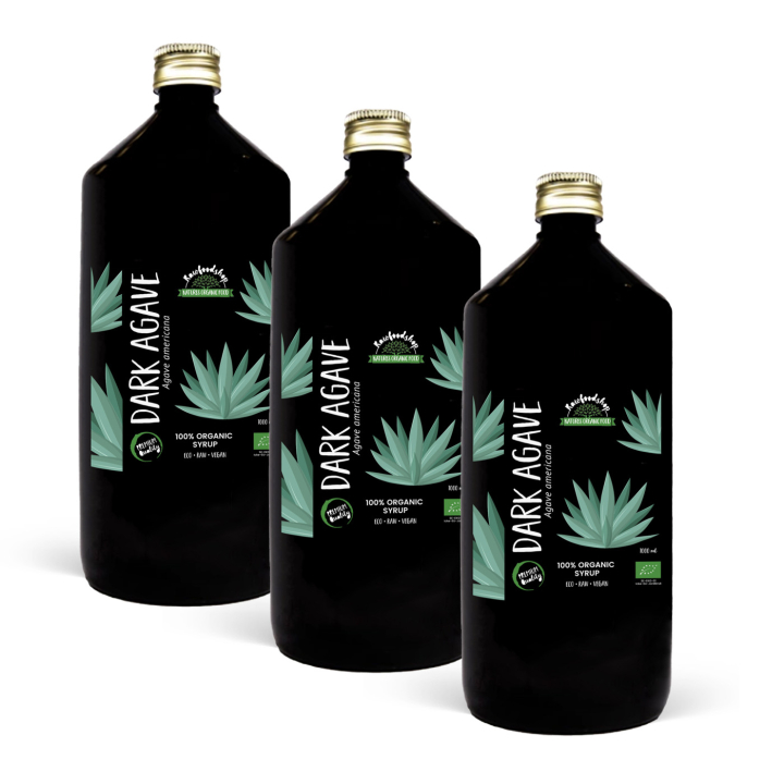 Agavesirup Mørk ØKO 1000ml x 3 flasker i gruppen Råvarer & Drikke / Bagning / Sirup hos Rawfoodshop Scandinavia AB (RSOT500300E1-SET3)