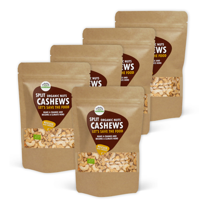 Cashewnødder Delte RAW ØKO 1kg 5stk pakke i gruppen Råvarer & Drikke / Nødder / Cashewnødder hos Rawfoodshop Scandinavia AB (SFRNOT1000327ESET)