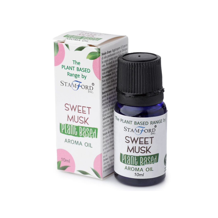 Aromaolie Plantebaseret Sweet Musk 10ml i gruppen Hjem & Sjæl / Ritual & Ceremoni / Røgelse, Lys og Dufte hos Rawfoodshop Scandinavia AB (SPBAO-06)