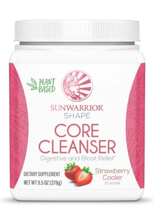 Sunwarrior Shape Core Cleanser Strawberry Cooler 270g i gruppen Helse / Anvendelsesområde / Mave & Tarm hos Rawfoodshop Scandinavia AB (SW243)