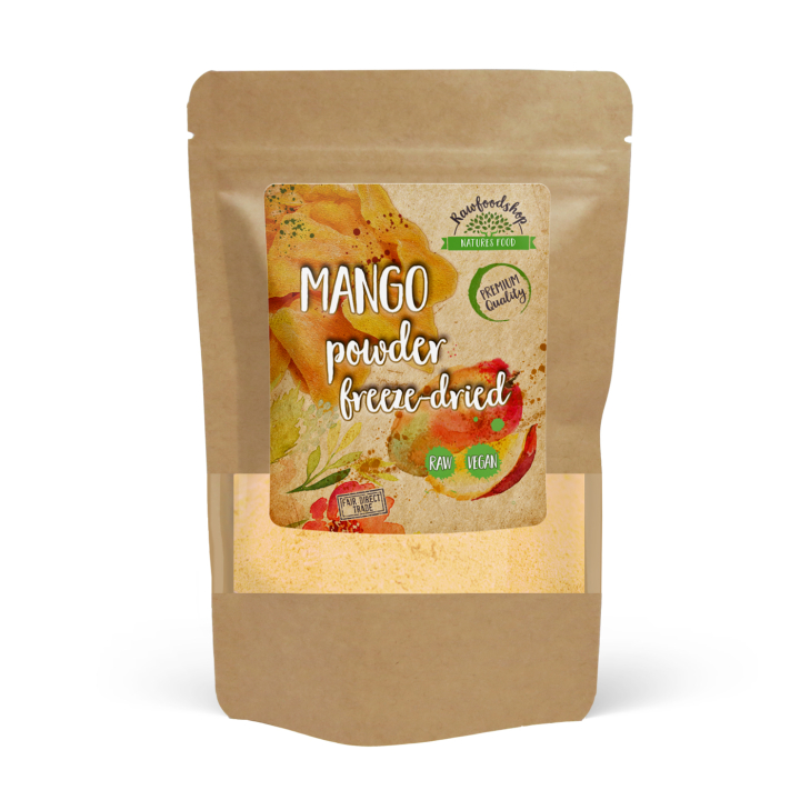 Mangopulver Frysetørret 125g i gruppen Råvarer & Drikke / Frugt & Frugtpulver / Mango hos Rawfoodshop Scandinavia AB (VILDMP01)