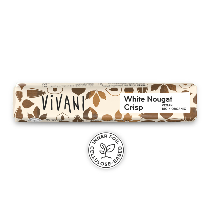 Vivani Hvid Rismælks Nougat ØKO 35g i gruppen Råvarer & Drikke / Slik & Chokolade / Chokolade og Bars hos Rawfoodshop Scandinavia AB (VIV54378599)